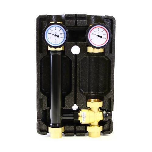 Насосно-смесительная группа Uni-Fitt DN25 с термосмесителем без насоса 491B2500