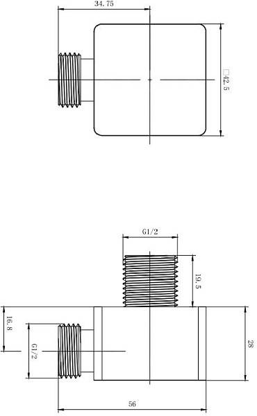 Шланговое подключение Allen Brau Infinity 4.2x4.7x5.6 см хром 5.21A17-00