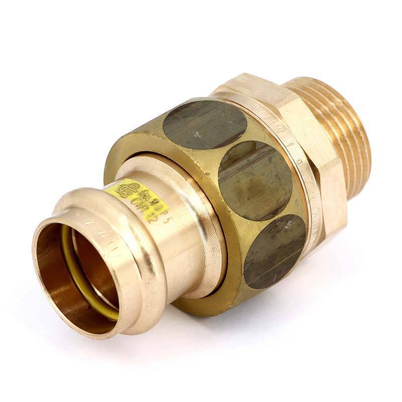 Муфта разъемная Viega Profipress G 28x1 пресс-НР бронза 379421