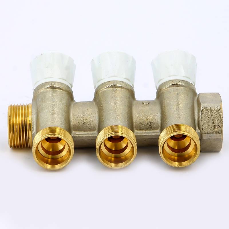 Коллектор с вентилями Emmeti 3/4 3 выхода M24x19 36 мм 01307265