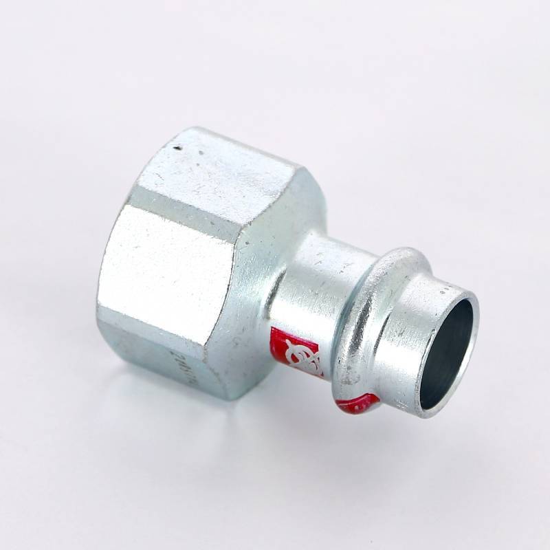 Муфта переходная пресс-В Viega Prestabo оцинкованная сталь 15x1 601058