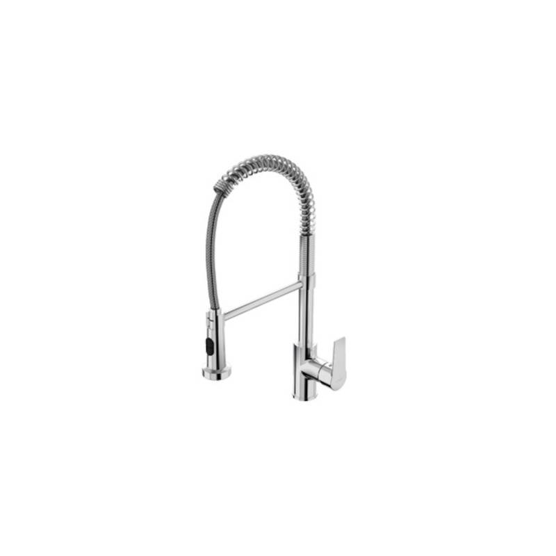 Смеситель для кухни Tiemme Ten K504 с выдвижным душем хром 411805601