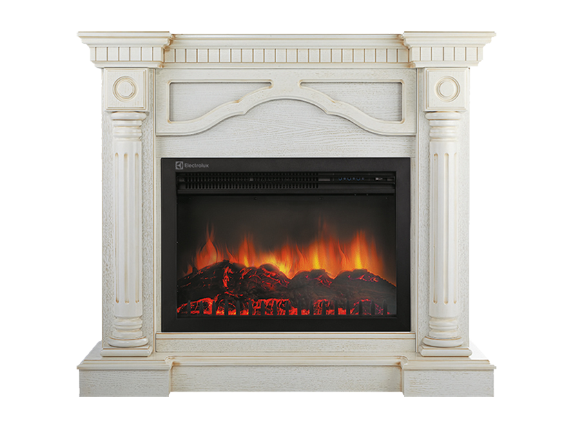 Портал для электрокамина Firelight Rome 30 беленый дуб НС-1115744