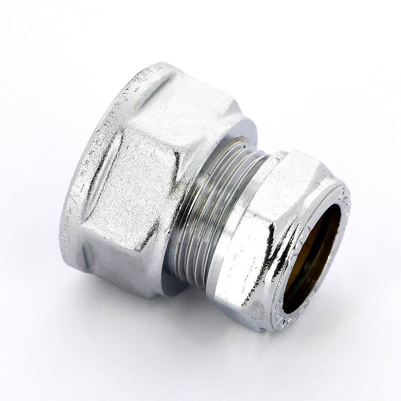 Муфта обжимная хромированная Tiemme 22x1 ВР 1130217