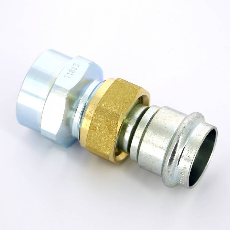 Муфта пресс с накидной гайкой Viega Prestabo 28x1 оцинкованная сталь 643485