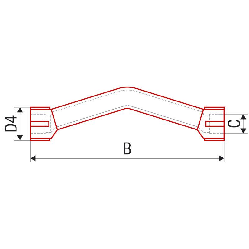 Обвод с муфтой FV-Plast 25 мм AA246025000
