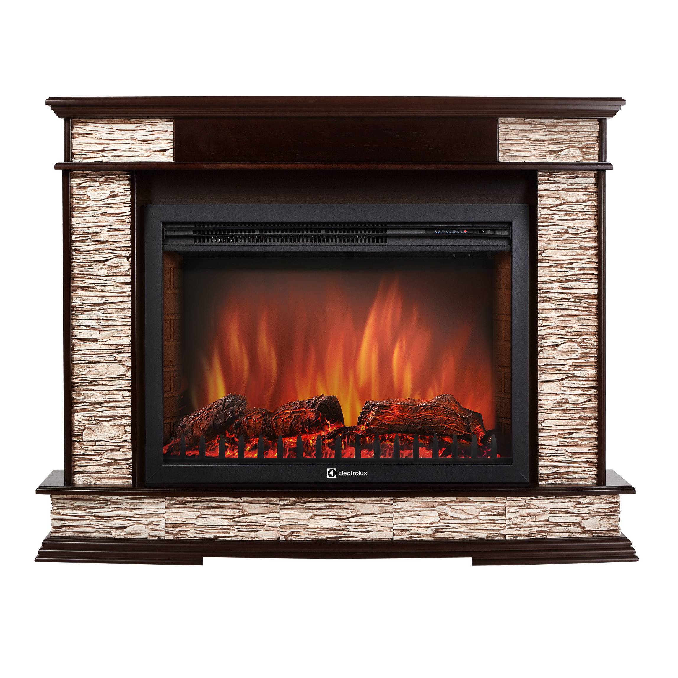 Каминокомплект Firelight Scala 30 с очагом Electrolux EFP/P-3020LS темный дуб/бурый сланец НС-1421132