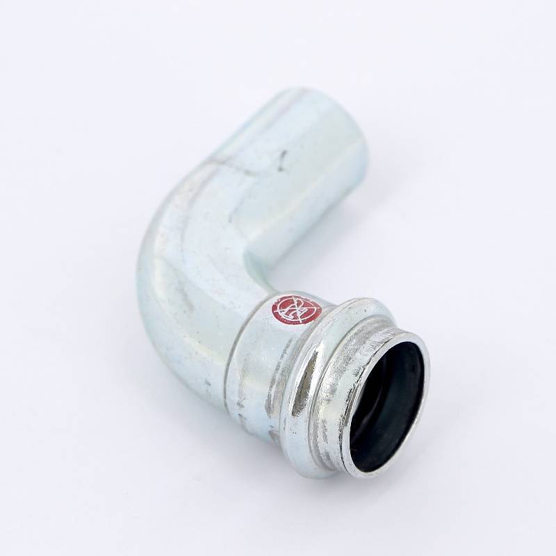 Угол-вставка 90° пресс IBP 22 мм оцинкованная сталь PC5001 0220000