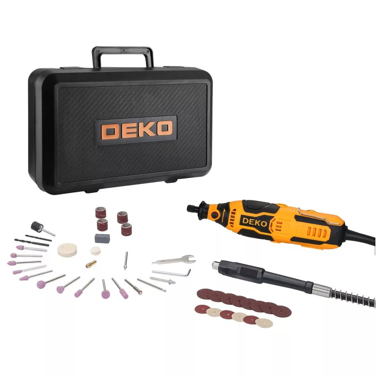 Гравер электрический DEKO DKRT200E 200 Вт кейс 43 аксессуара 063-4114