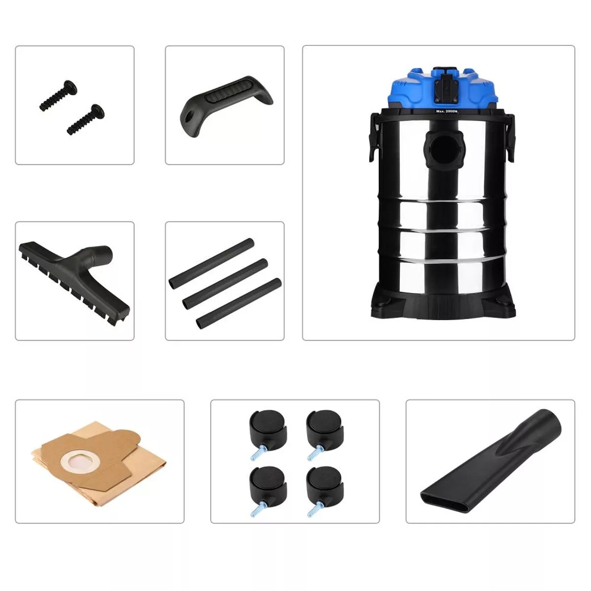 Пылесос строительный DEKO DKVC-1200-30S 1200 Вт 30 л DKVC-1200-30S