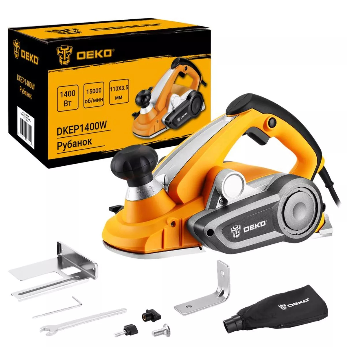 Рубанок электрический DEKO DKEP1400W 1400 Вт 110 мм 063-4111