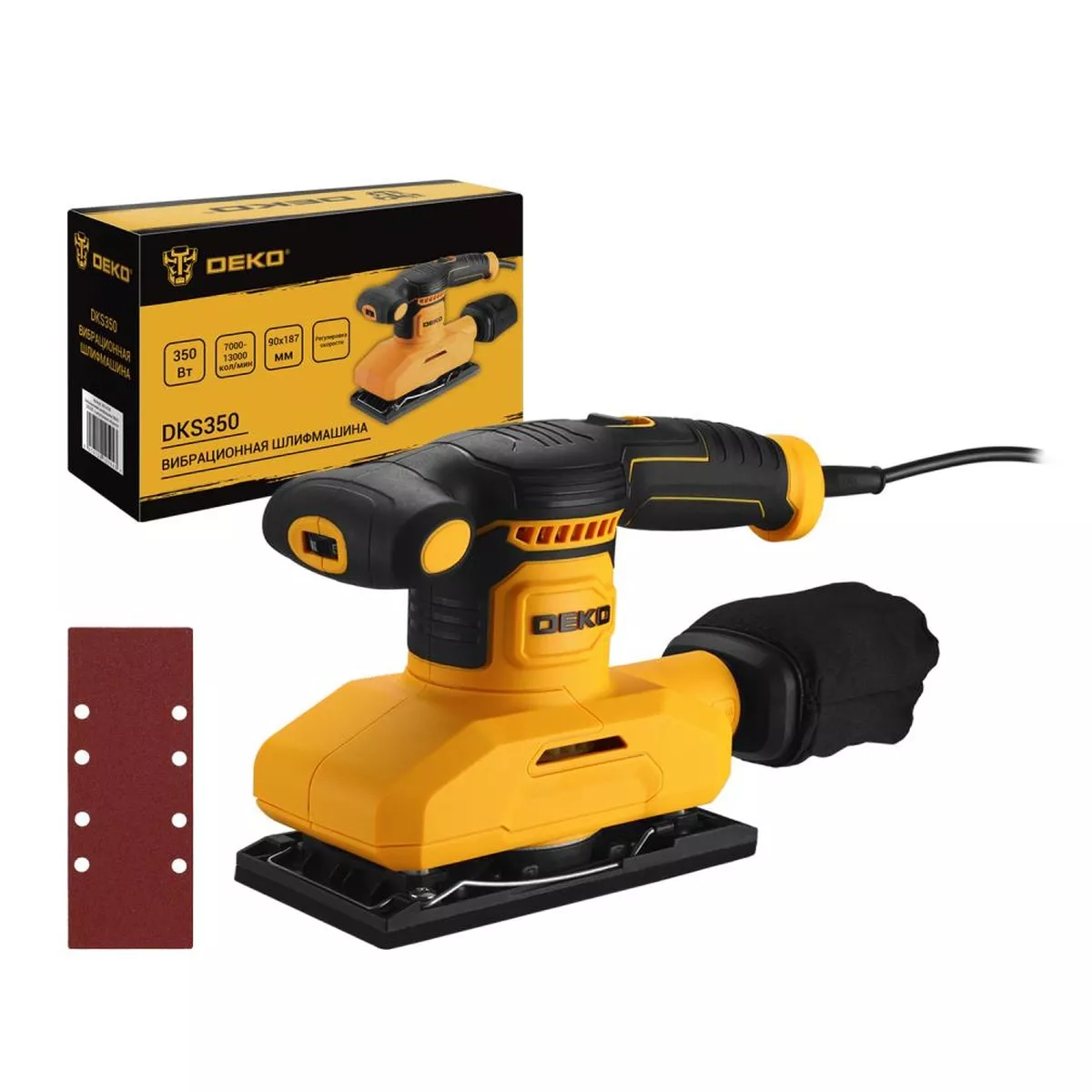 Вибрационная шлифмашина DEKO DKS350