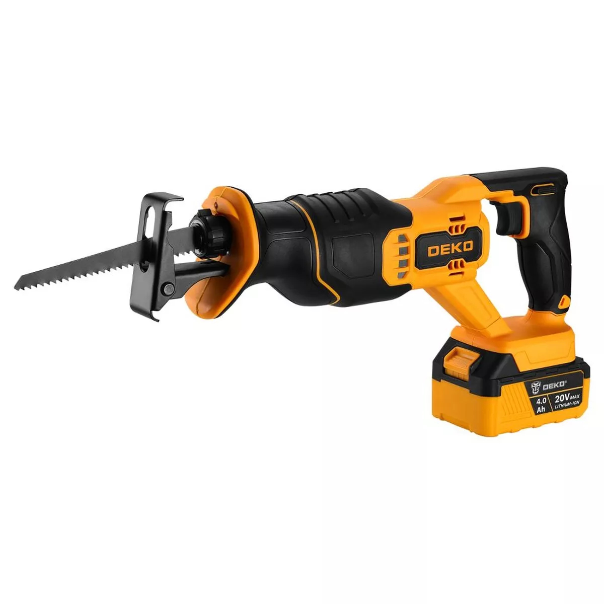 Пила сабельная аккумуляторная DEKO DKRS20 20 В 2x4.0 Ач 063-4204