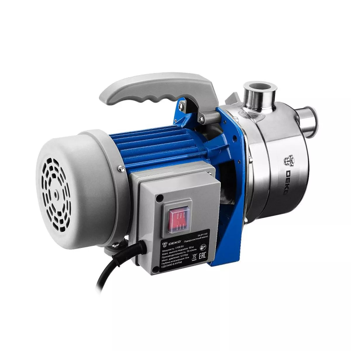 Насос поверхностный DEKO DKJP1100 1100 Вт 70 л/мин DKJP1100