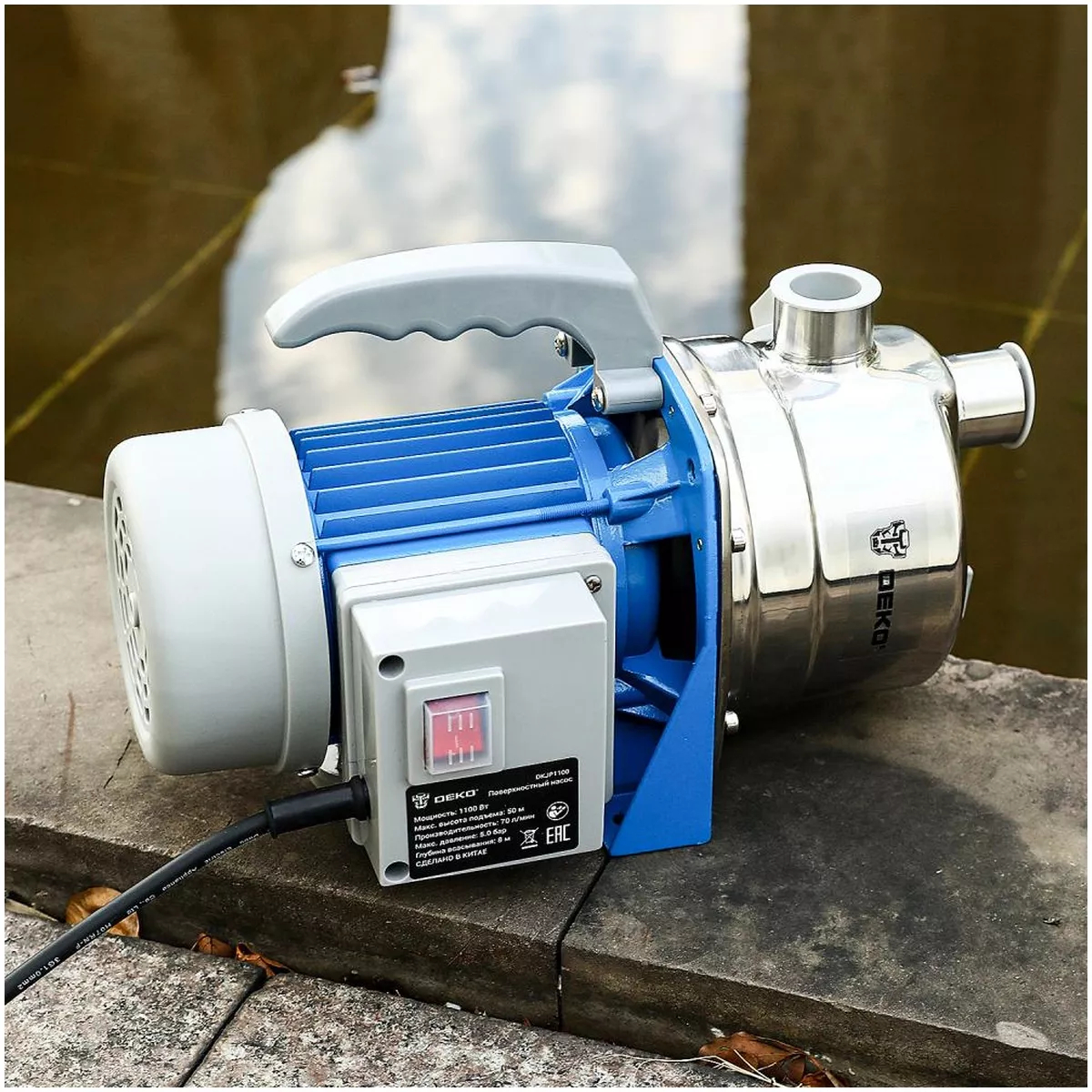 Насос поверхностный DEKO DKJP1100 1100 Вт 70 л/мин DKJP1100