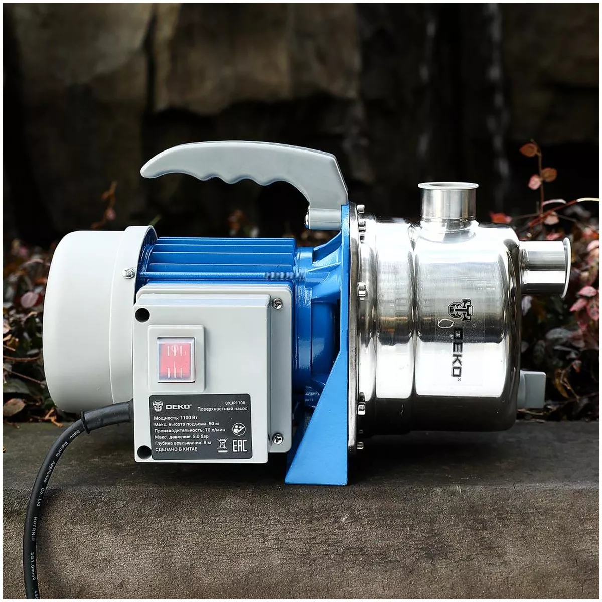Насос поверхностный DEKO DKJP1100 1100 Вт 70 л/мин DKJP1100