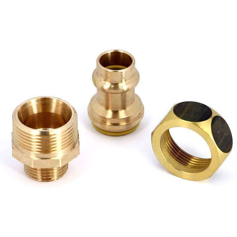 Муфта разъёмная пресс-Н бронза Viega Profipress G плоская прокладка 15x1/2 379391