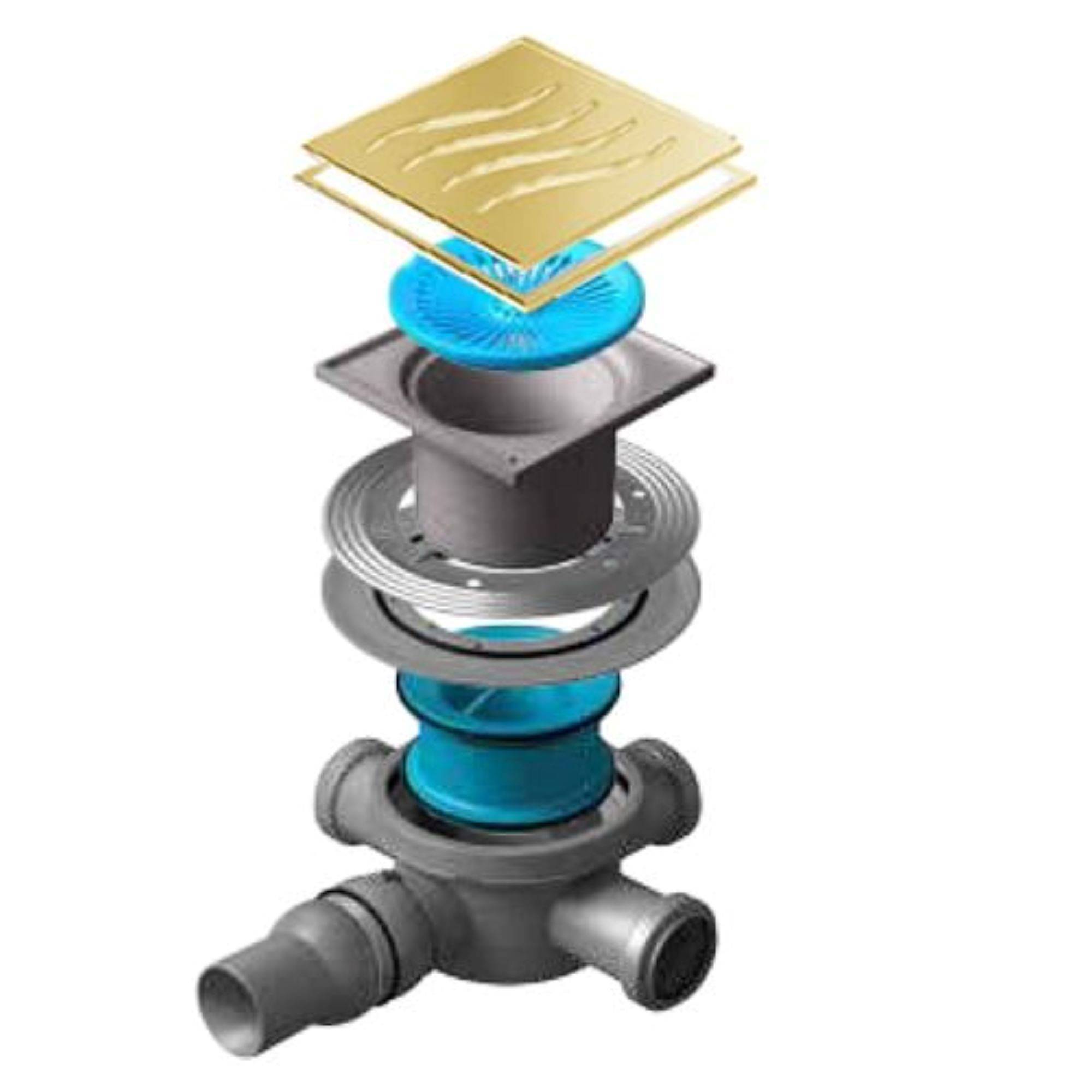 Трап точечный Peštan Confluo Standard 150x150 мм Tide 3 Mask Gold 13000318