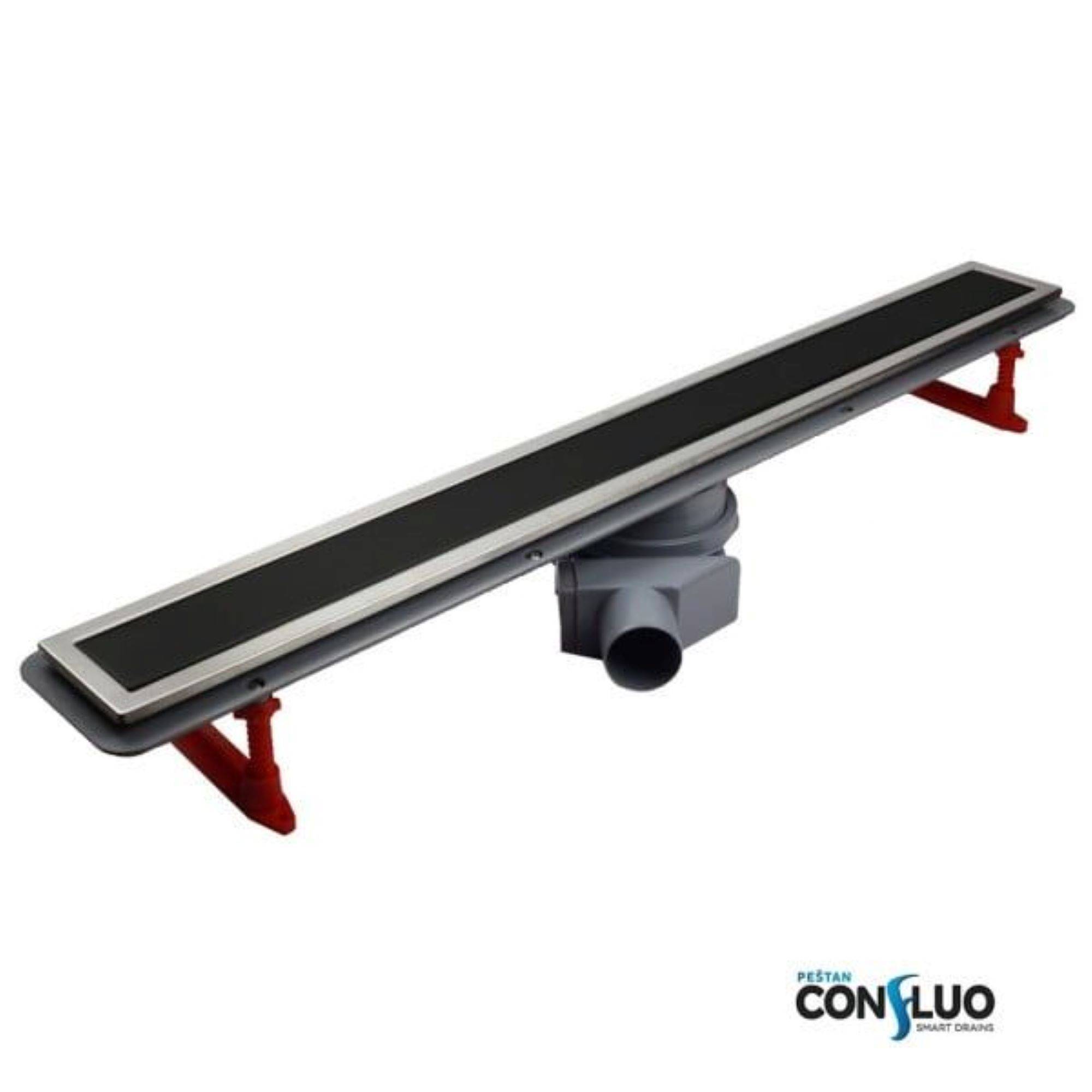 Душевой лоток Pestan Confluo Premium Line 300 мм Black Glass 13000290