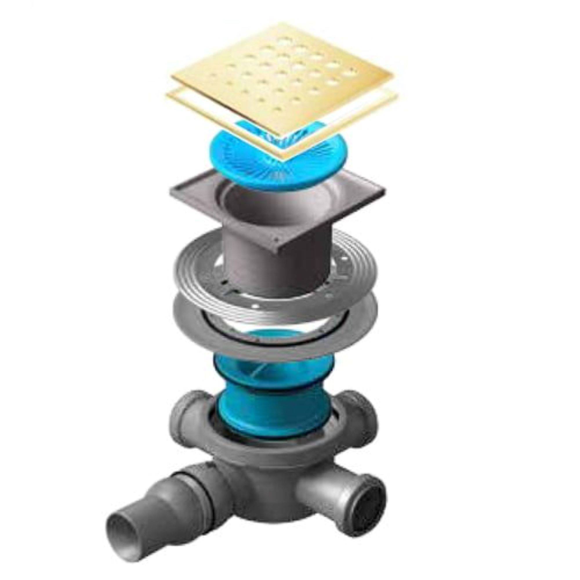 Трап точечный Pestan Confluo Standard 150х150 мм Drops 3 Mask Gold 1519571