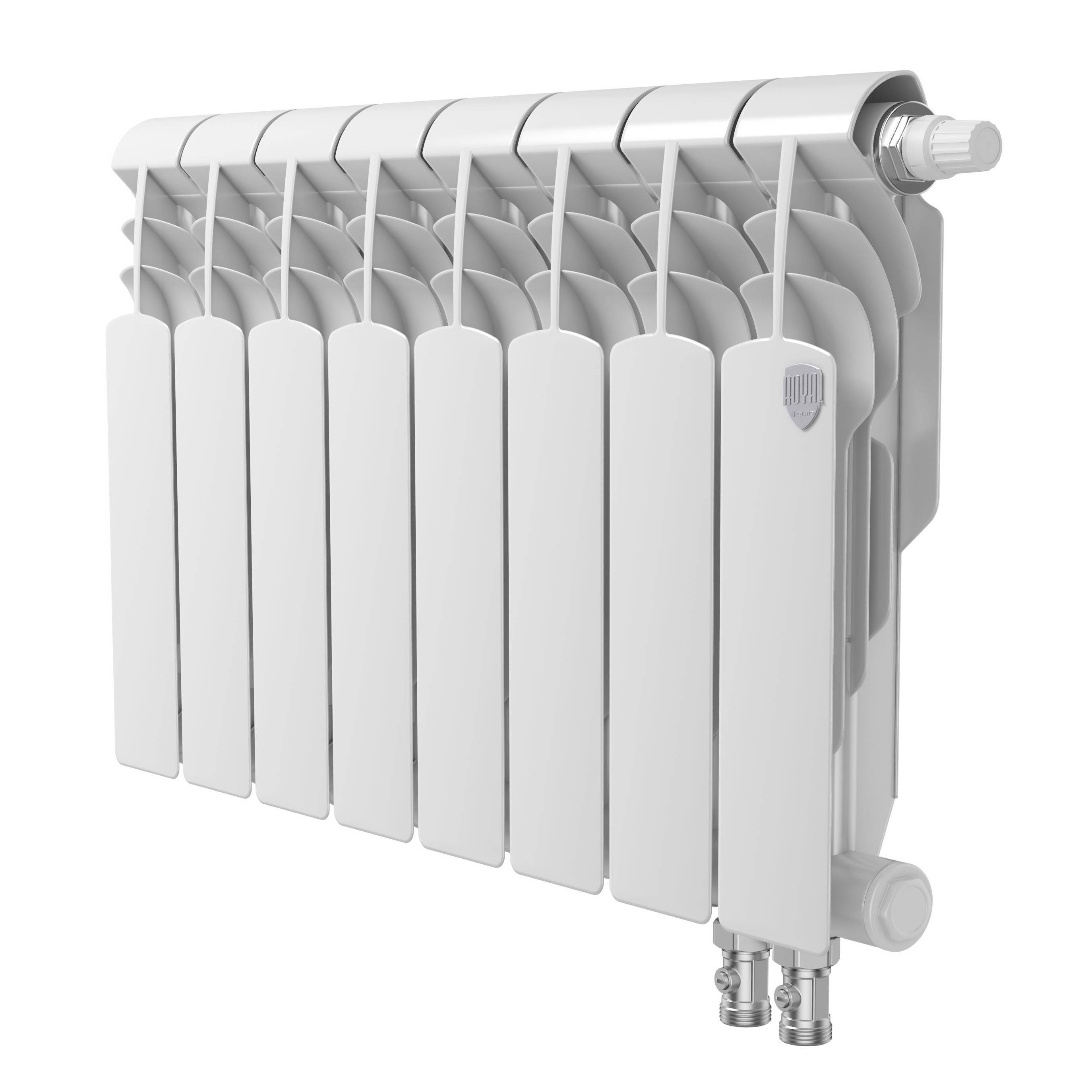 Радиатор биметаллический Royal Thermo Vittoria 350 VDR 7 секций нижнее подключение НС-1226907