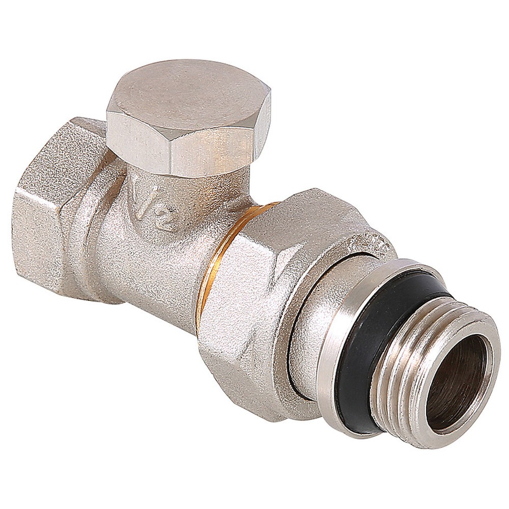 Клапан запорный радиаторный Valtec прямой 1/2 с уплотнением VT.020.NR.04