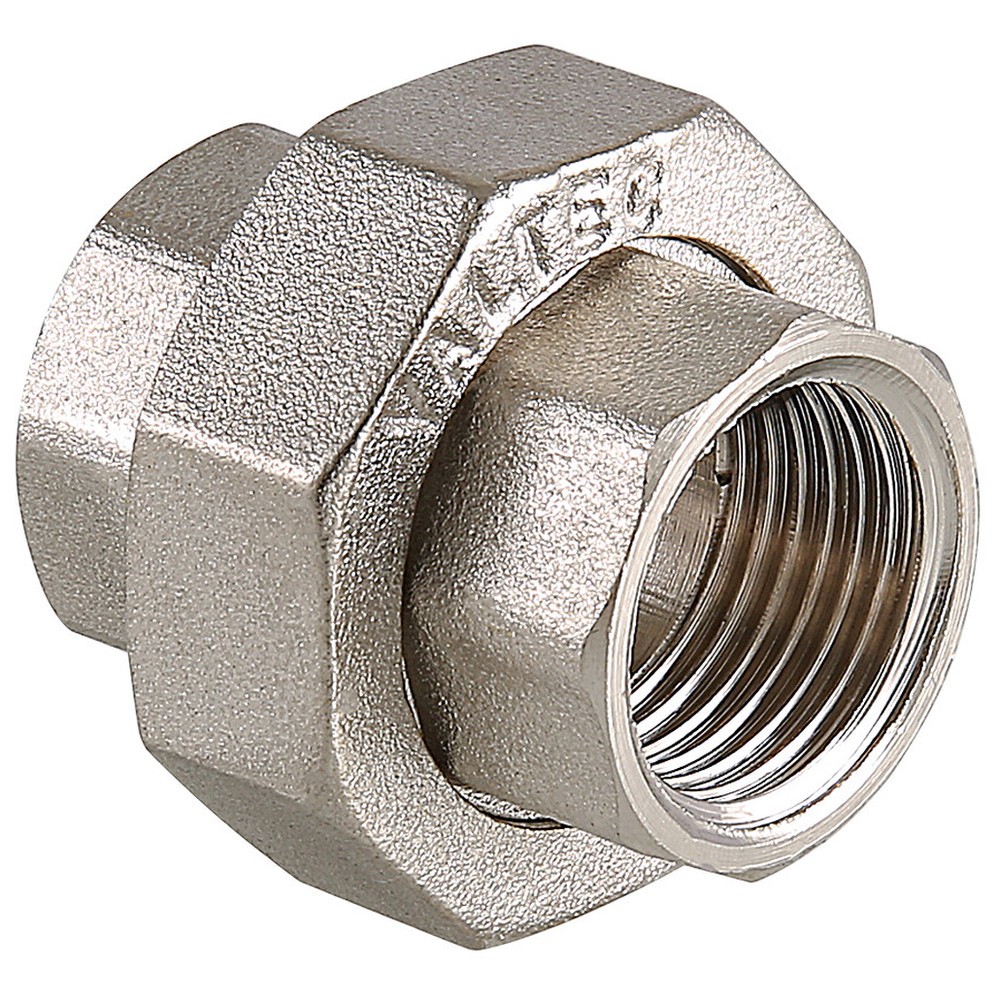 Сгон прямой американка VALTEC VT.340.N 1 1/2 ВР-ВР никелированный уп. 5 шт VT.340.N.0008