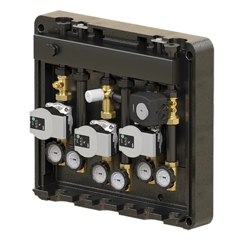 Гребенка с гидрострелкой ELSEN DN20 1 2х1 2 м3/ч EBM20.21