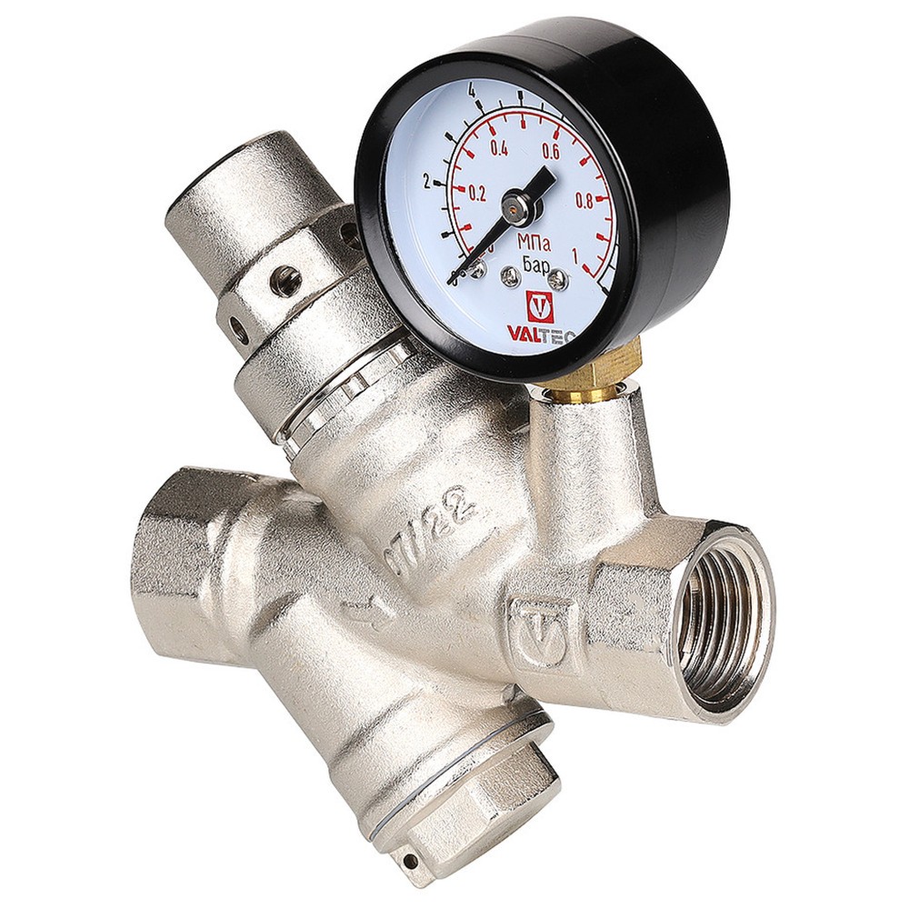 Регулятор давления с фильтром и манометром Valtec VT.082.N 1/2 VT.082.N.04