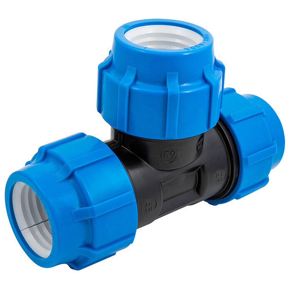 Тройник ПНД компрессионный Политэк 110 мм 1655020