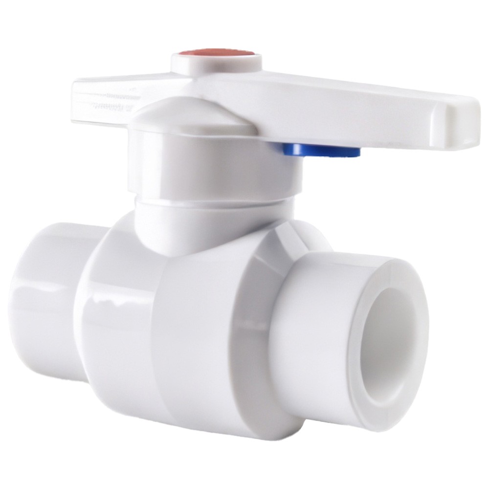 Кран шаровой полипропиленовый РВК PPR 25 мм белый 01.01.01.025