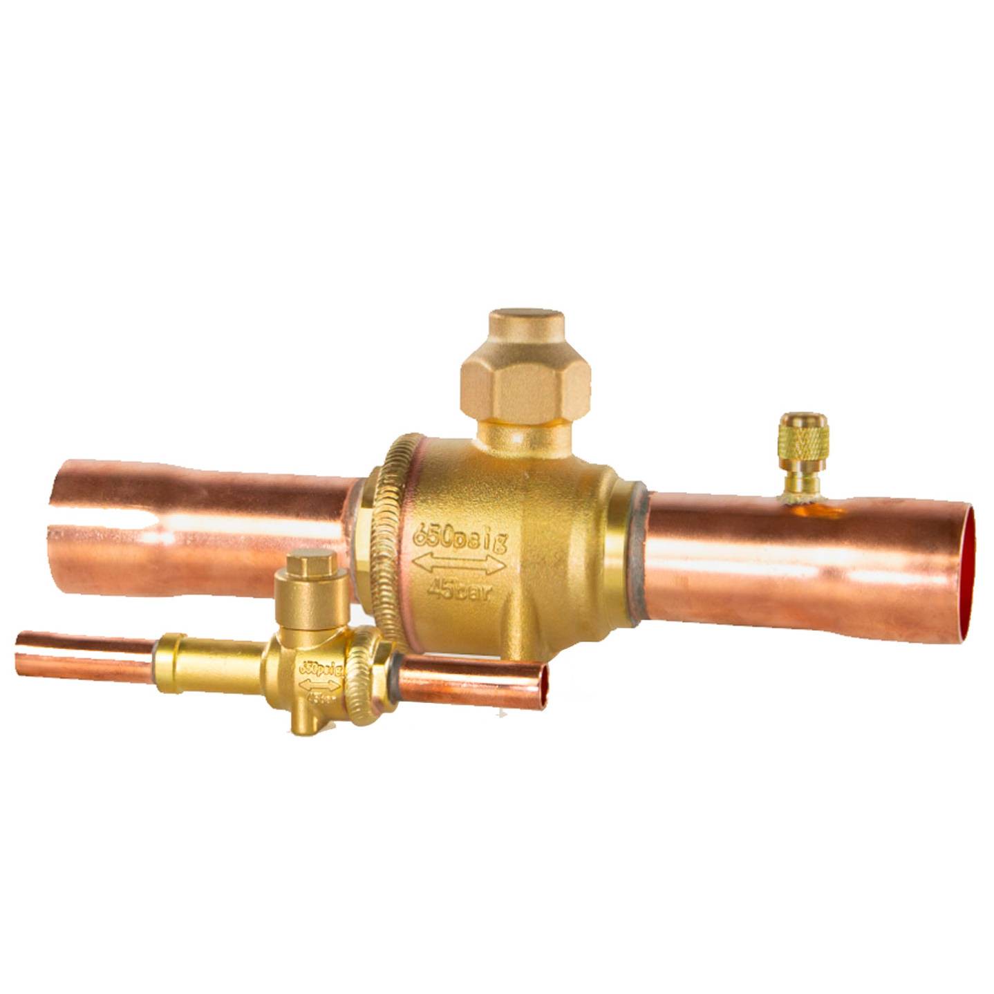 Кран шаровый Ридан GBC 42s под пайку с сервисным штуцером 009G7059R