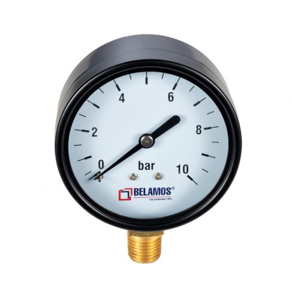 Манометр радиальный Belamos PGS50 RAD 50 мм 6 бар 1/4 PGS50 RAD