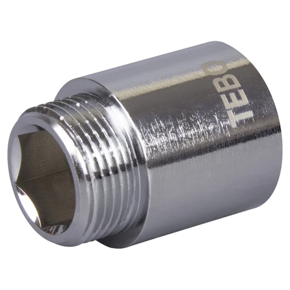 Удлинитель латунный TEBO 1/2 60 мм хромированный ВР/НР 1761504