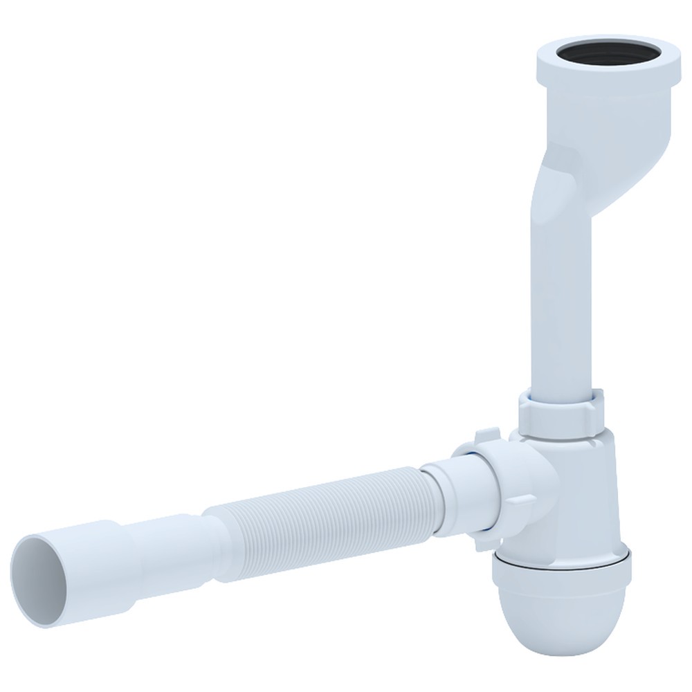 Сифон для писсуара АНИ пласт U0115 бутылочного типа с гибкой трубой 40/50 U0115