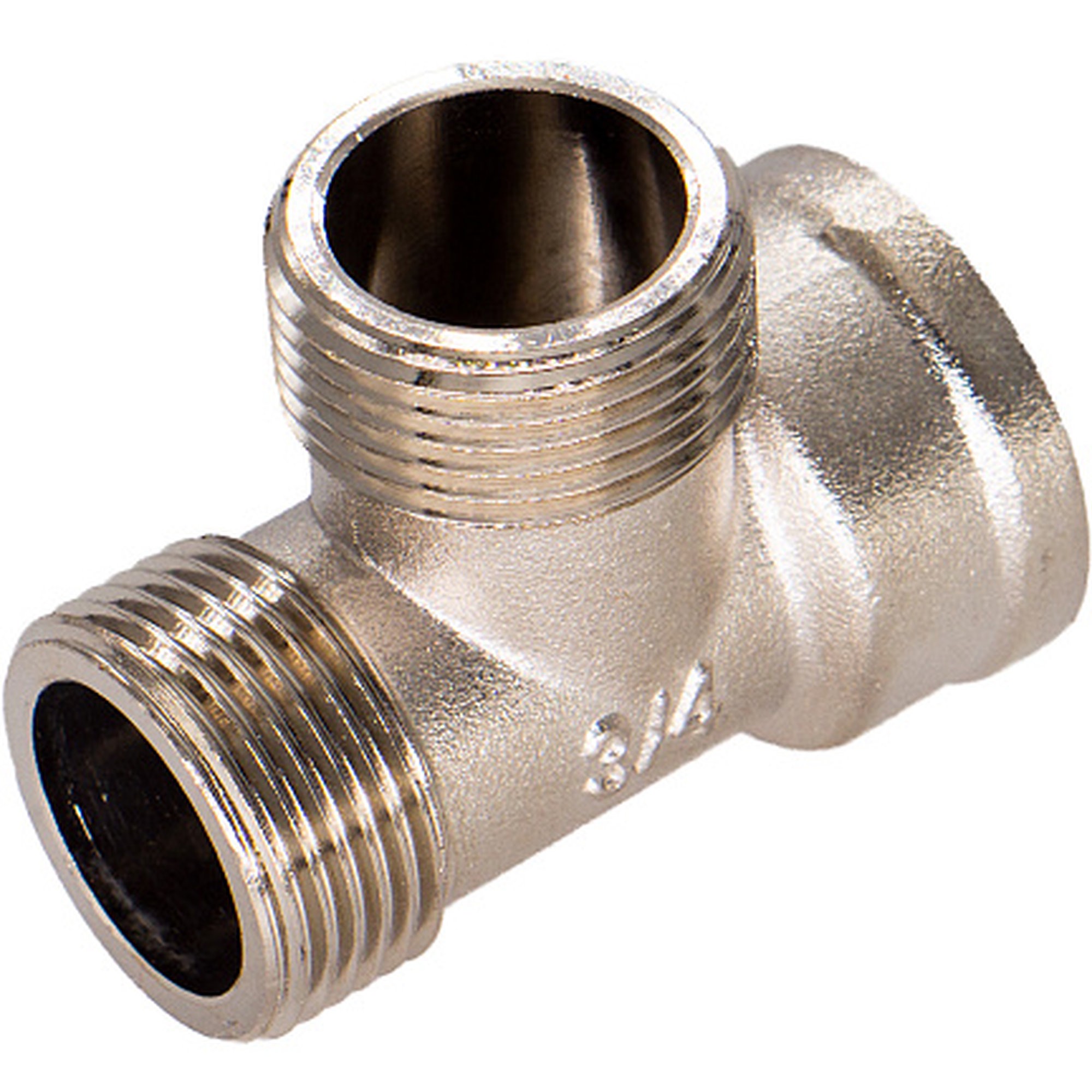 Тройник латунный СТМ 3/4 ВНН никелированный 1229491