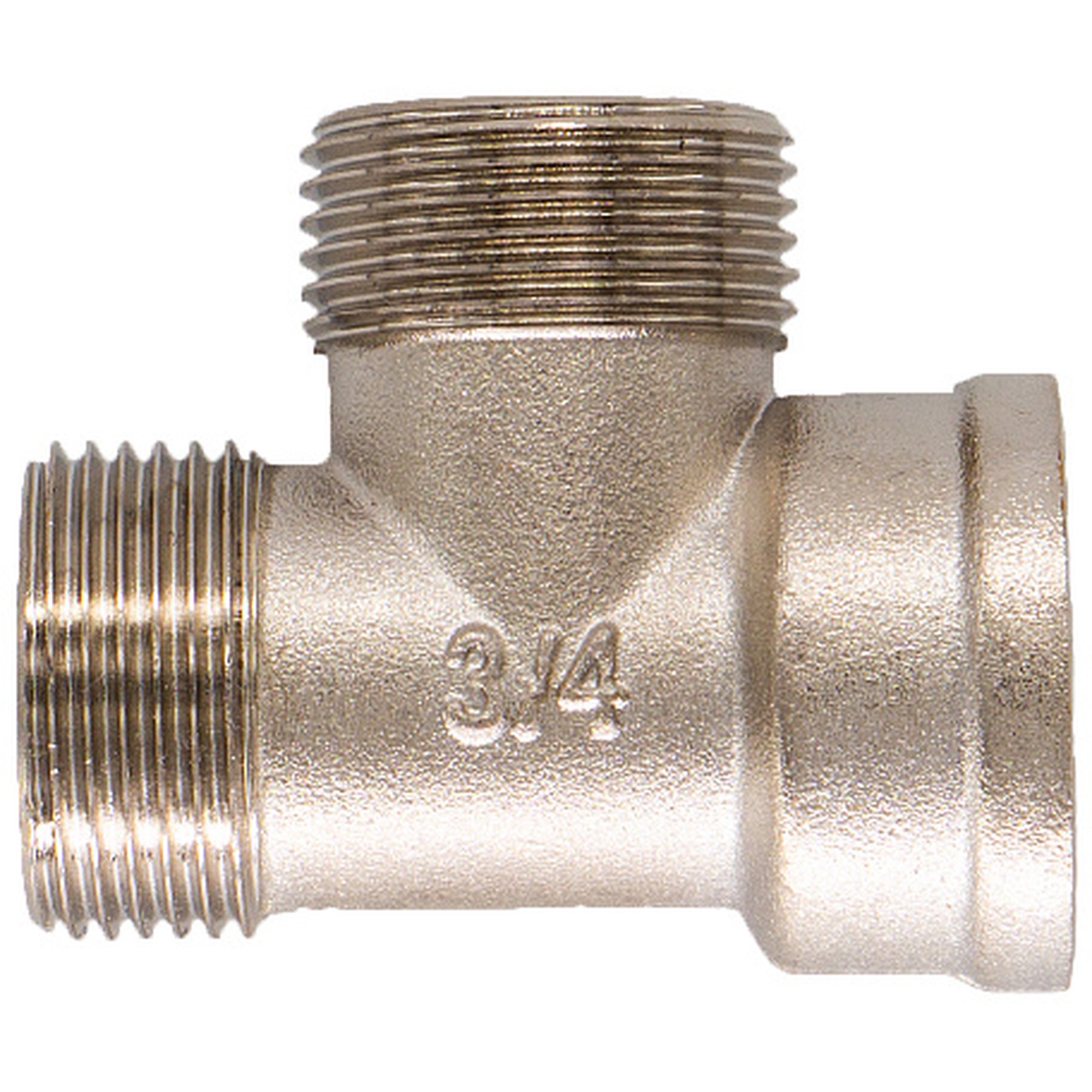 Тройник латунный СТМ 3/4 ВНН никелированный 1229491