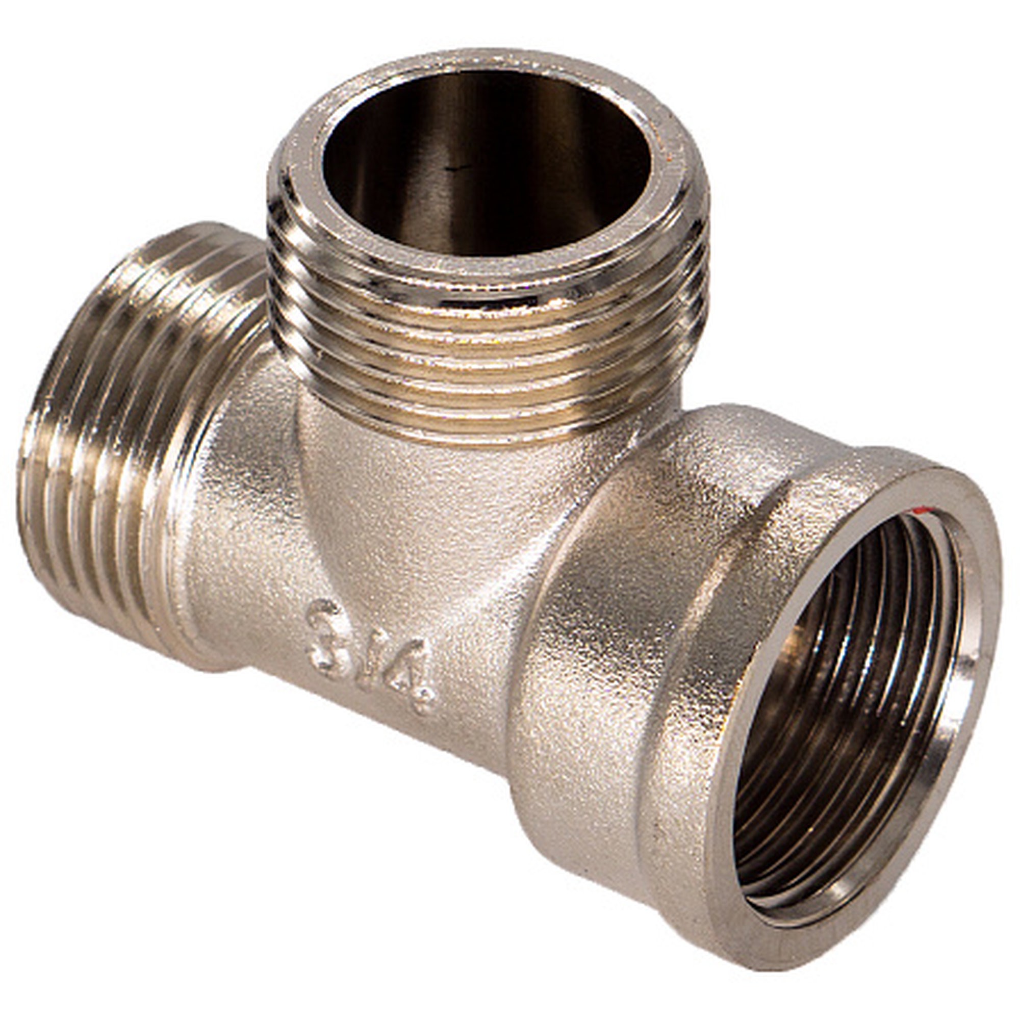 Тройник латунный СТМ 3/4 ВНН никелированный 1229491