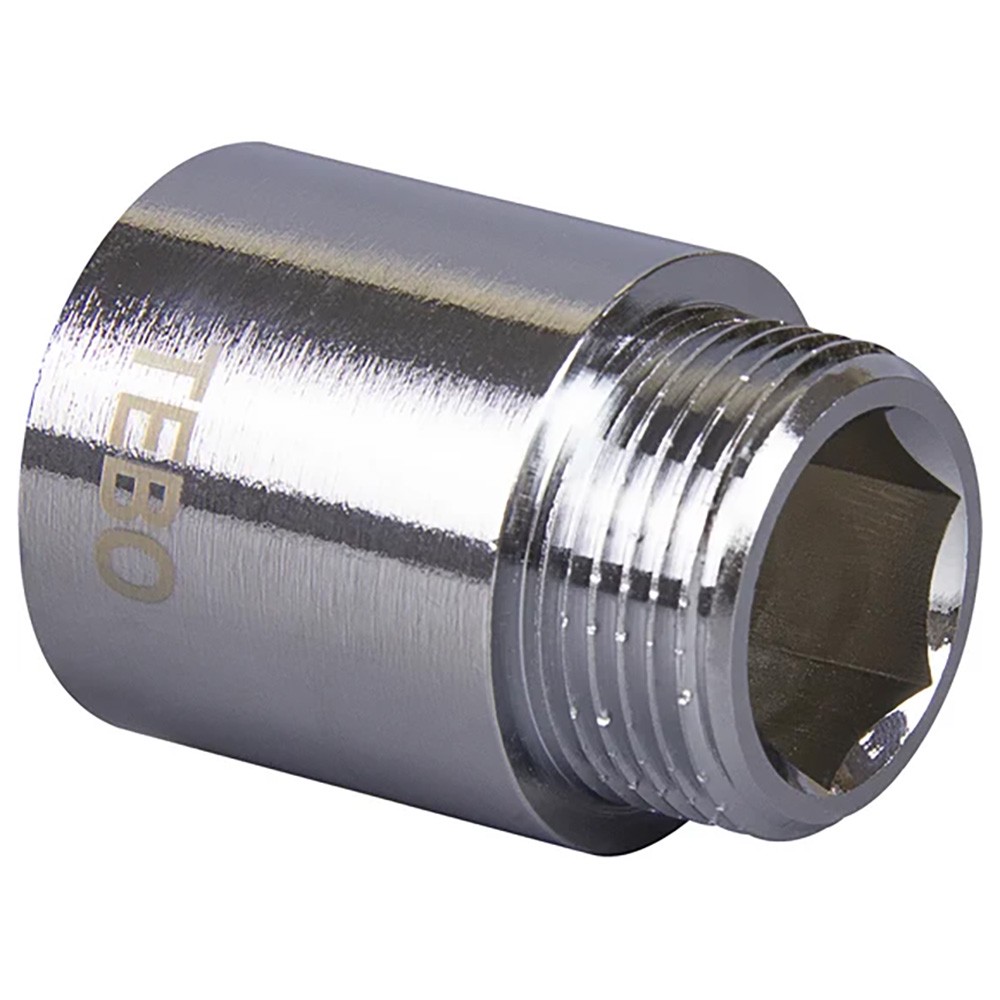 Удлинитель латунный TEBO 1 15 мм хромированный ВР/НР 1751292