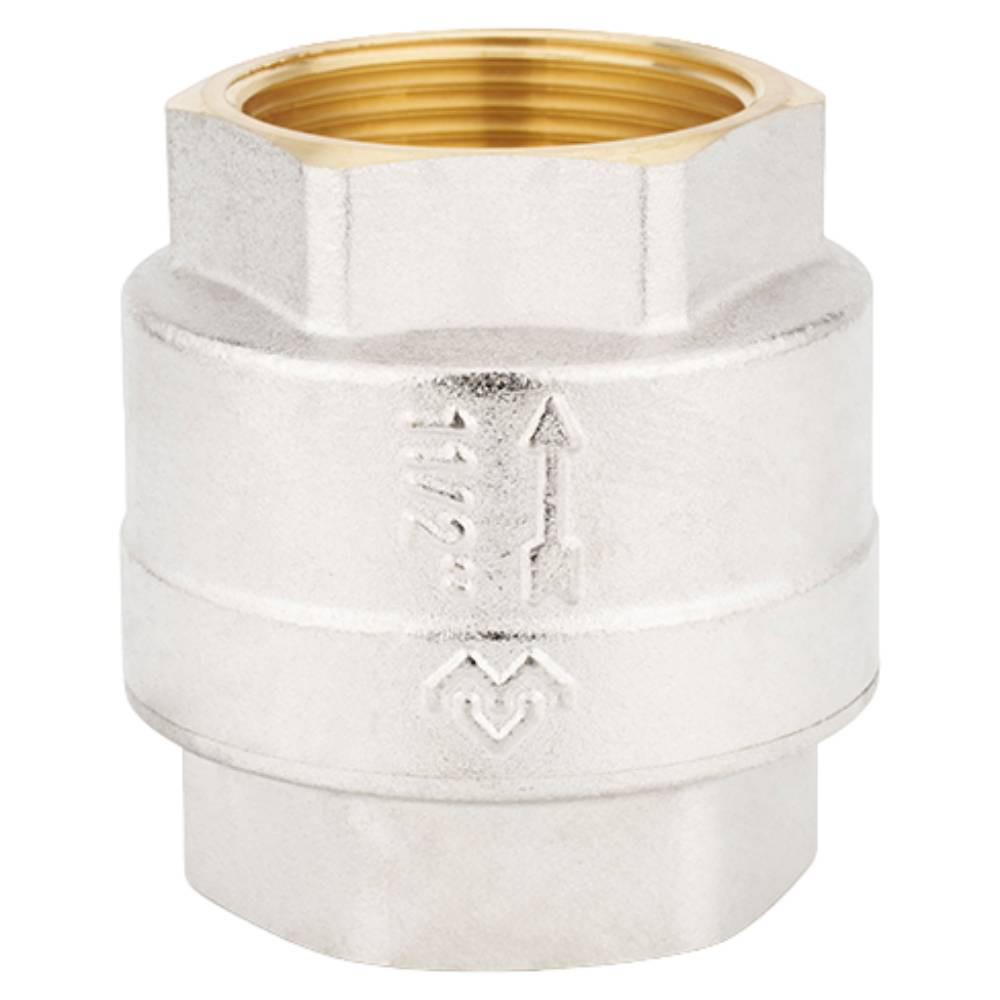 Клапан обратный VARMEGA с пластиковым седлом 1 никелированный VM04903