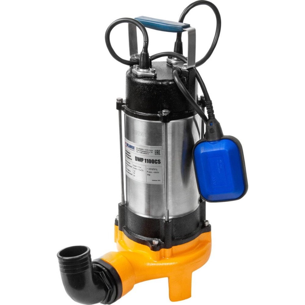 Насос дренажный погружной BELAMOS DWP 1800 CS с измельчителем кабель 10 м DWP 1800 CS