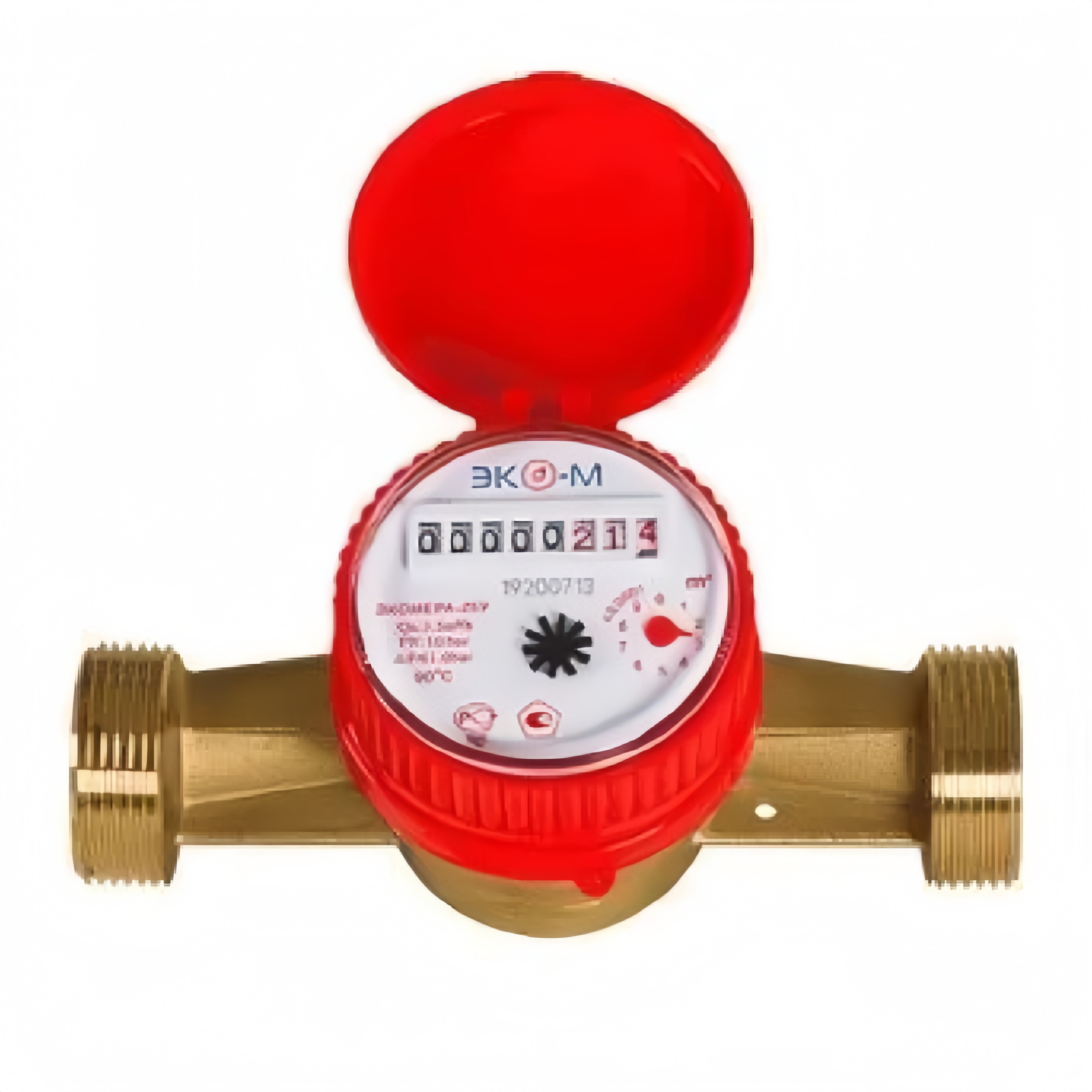Счетчик воды универсальный Экомера Э-25ОУ-160-СК Ду 25 мм 90 °C L 160 мм Э-25ОУ-160-СК