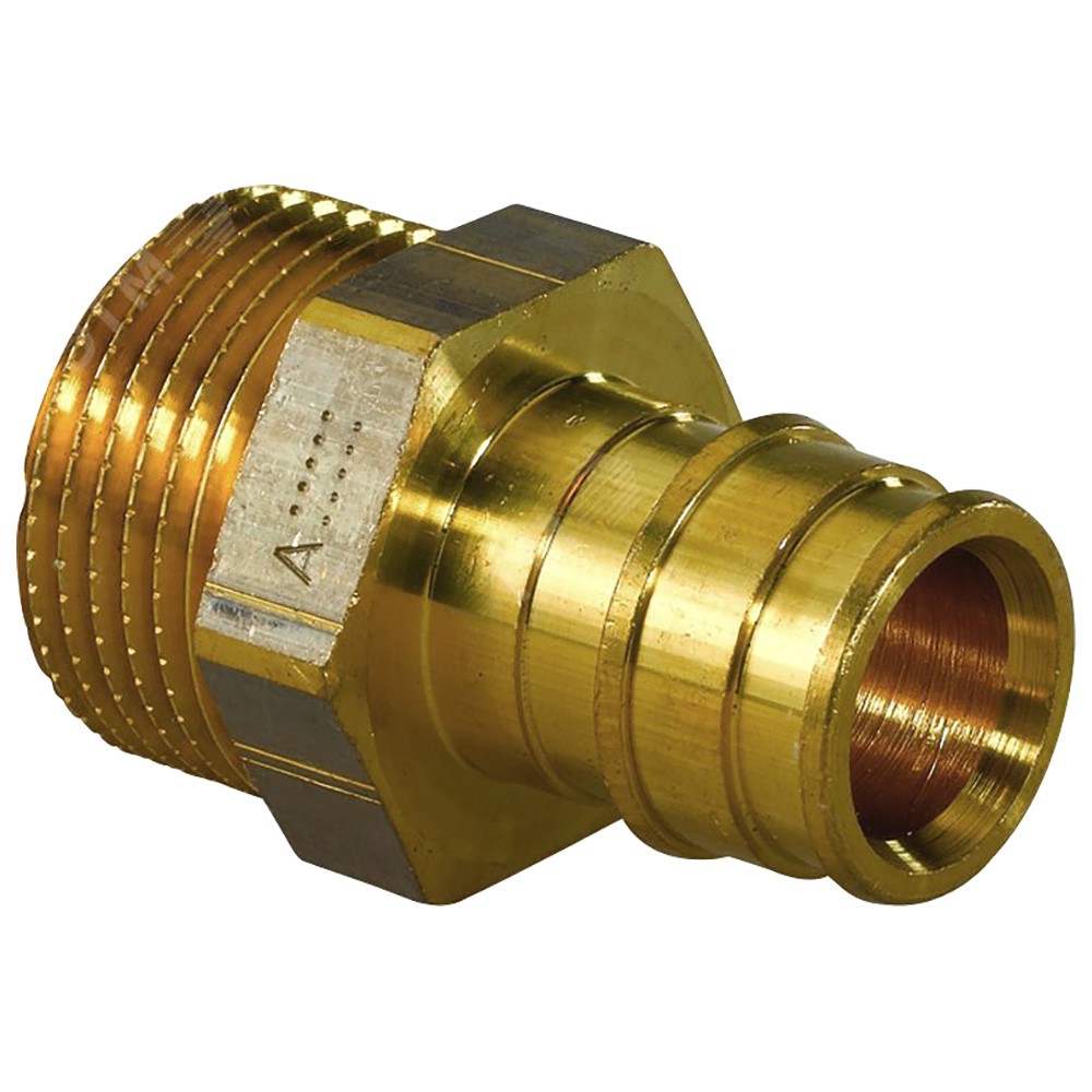 Штуцер латунный Usystems для труб PE-Xa 40-R1 1/4 НР тип 2 1765858