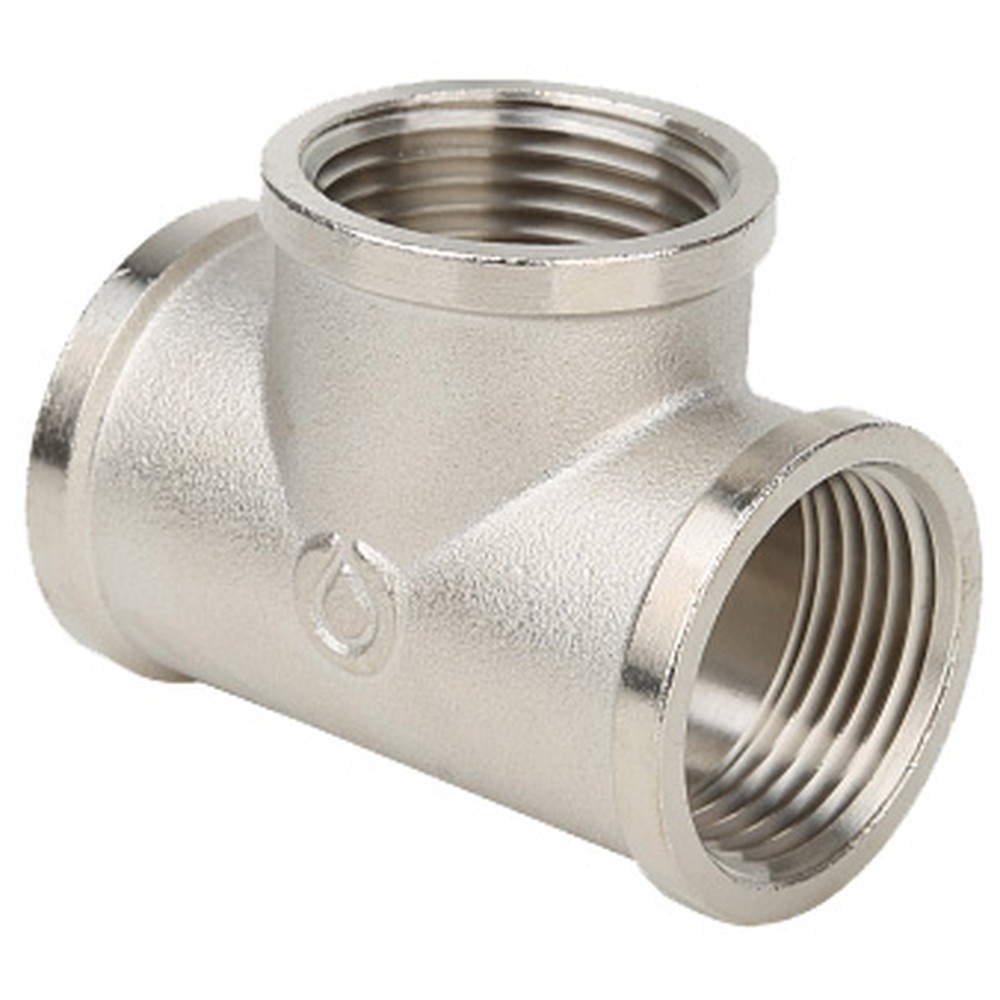 Тройник Gappo ВР-ВР-ВР никелированный 1/2 G4301-12