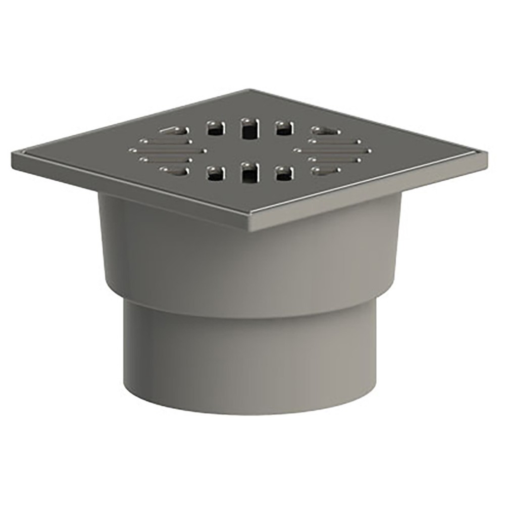 Трап канализационный Татполимер ТП-101.110-Н вертикальный с нержавеющей решеткой 150х150 мм и гидрозатвором ТП-101.110-Н