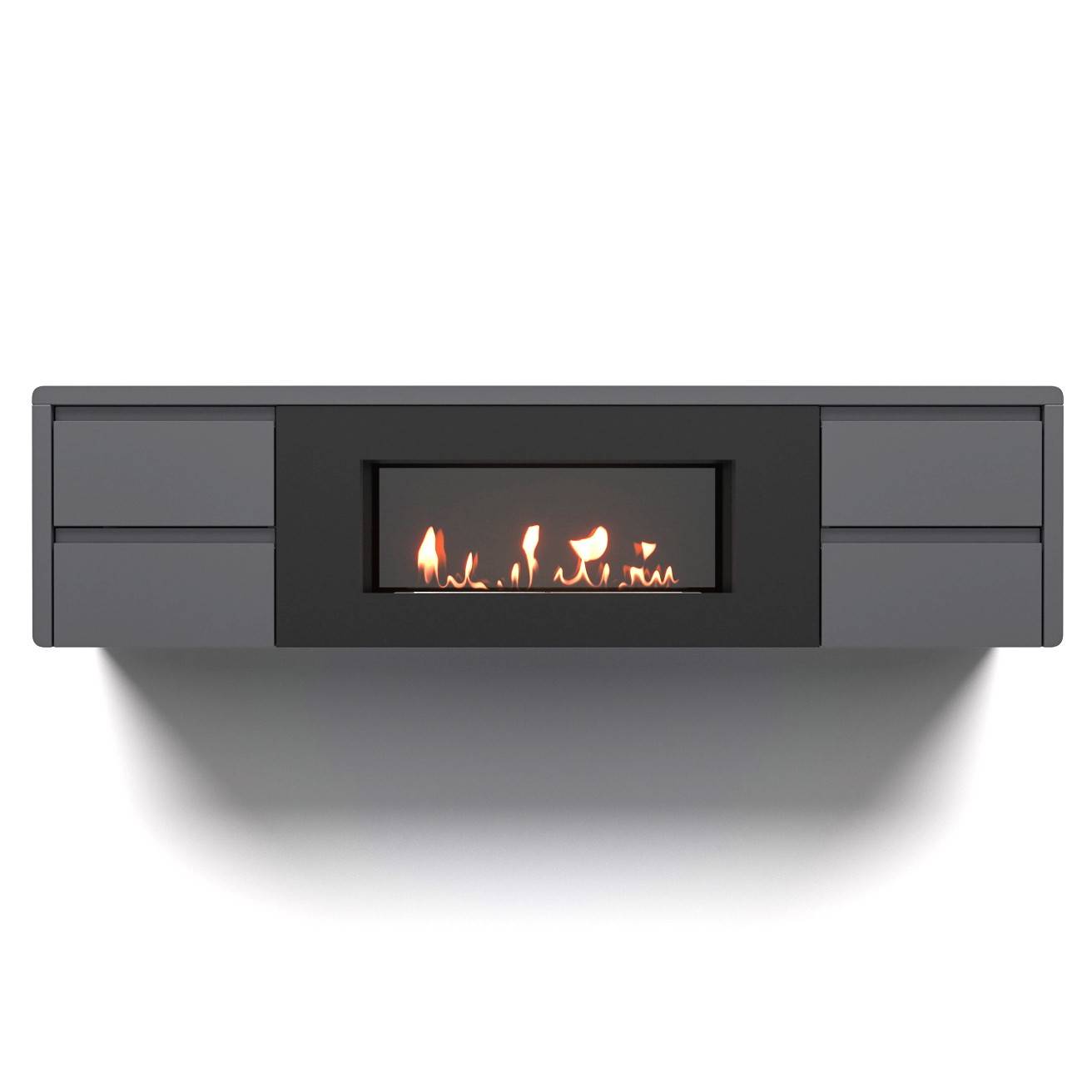 Тумба с биокамином Firelight BFP/P-1700 lux графит 1616366