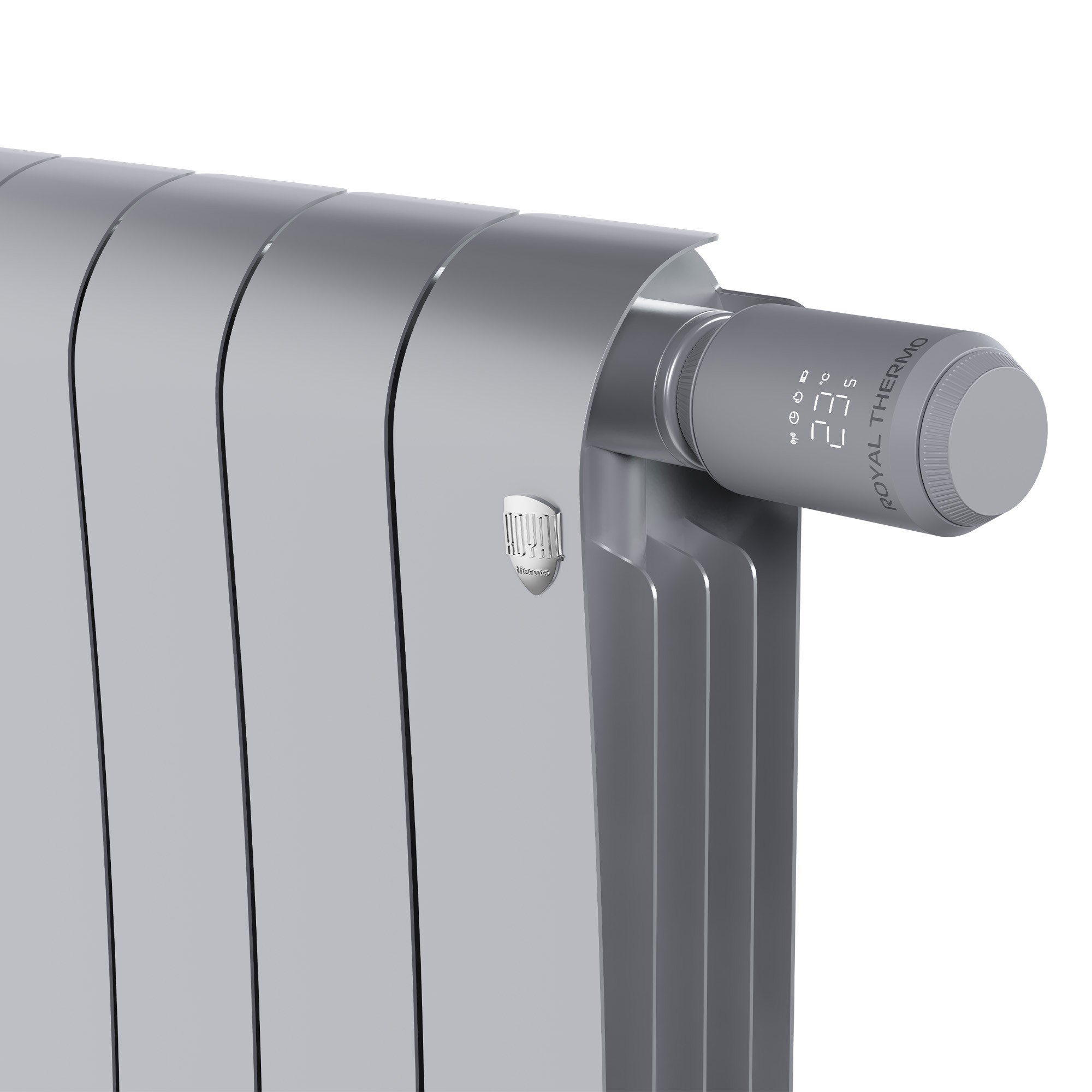 Термостат радиаторный электронный Royal Thermo Smart Heat 2.0 серебристый НС-1735440