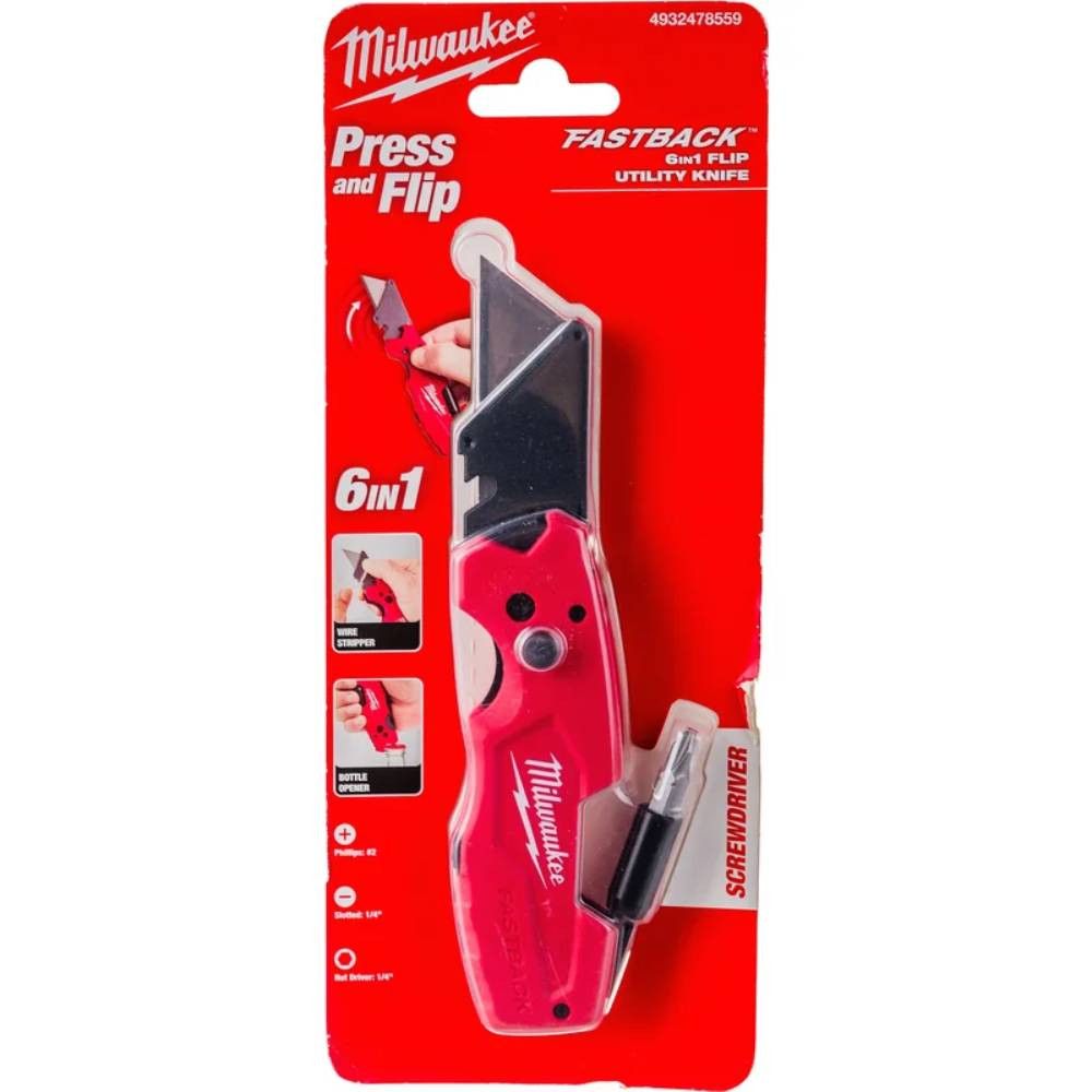 Нож складной Milwaukee FASTBACK 6 в 1 4932478559
