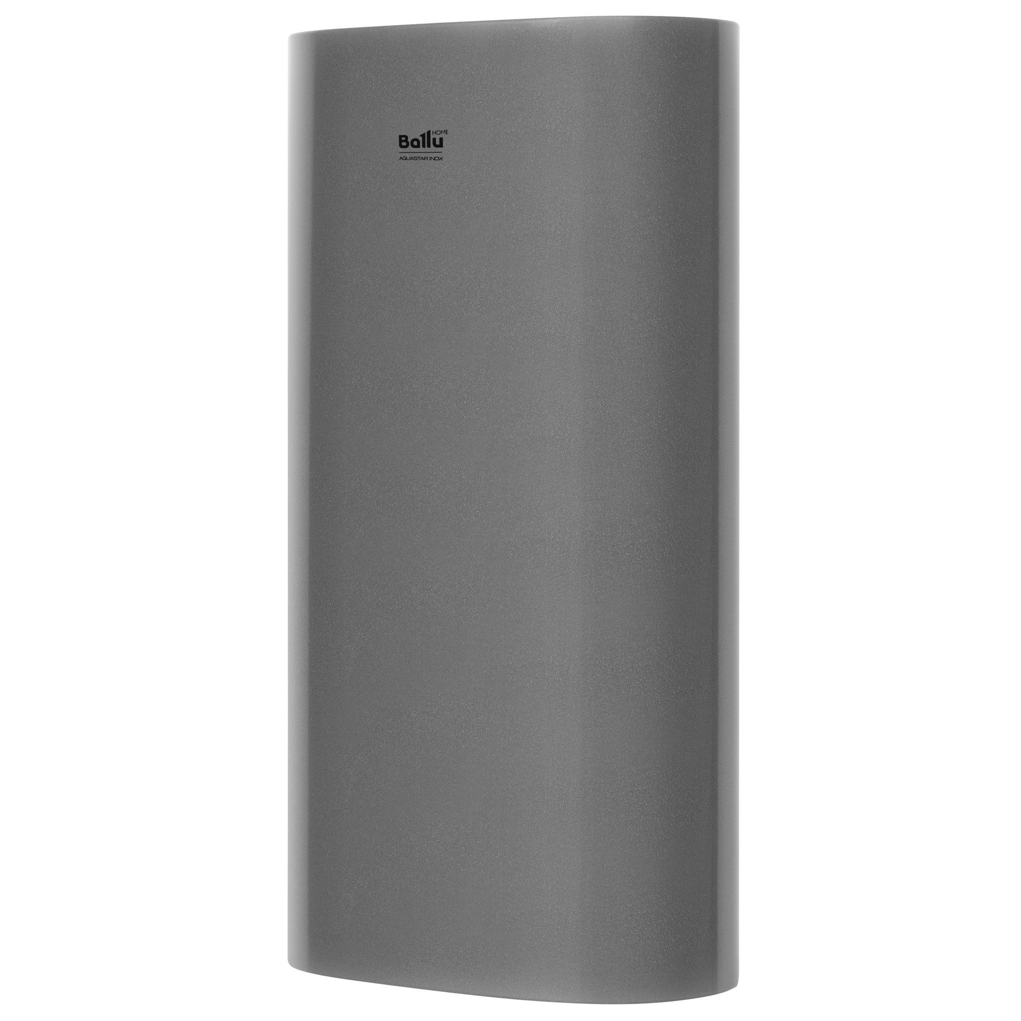 Бойлер косвенного нагрева Ballu AQUASTAR INOX 100 л настенный сухой ТЭН ASWX-F 100.1 METALLIC