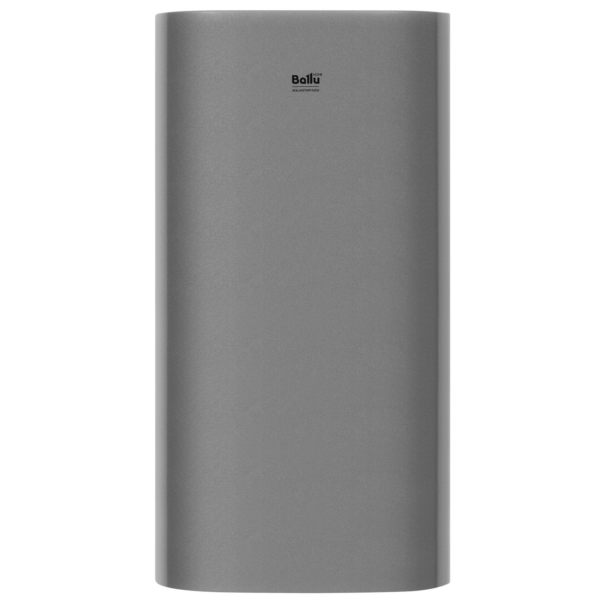 Бойлер косвенного нагрева Ballu AQUASTAR INOX 100 л настенный сухой ТЭН ASWX-F 100.1 METALLIC